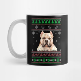 Cute American Bully Dog Lover Ugly Christmas Sweater For Women And Men Funny Gifts Mug